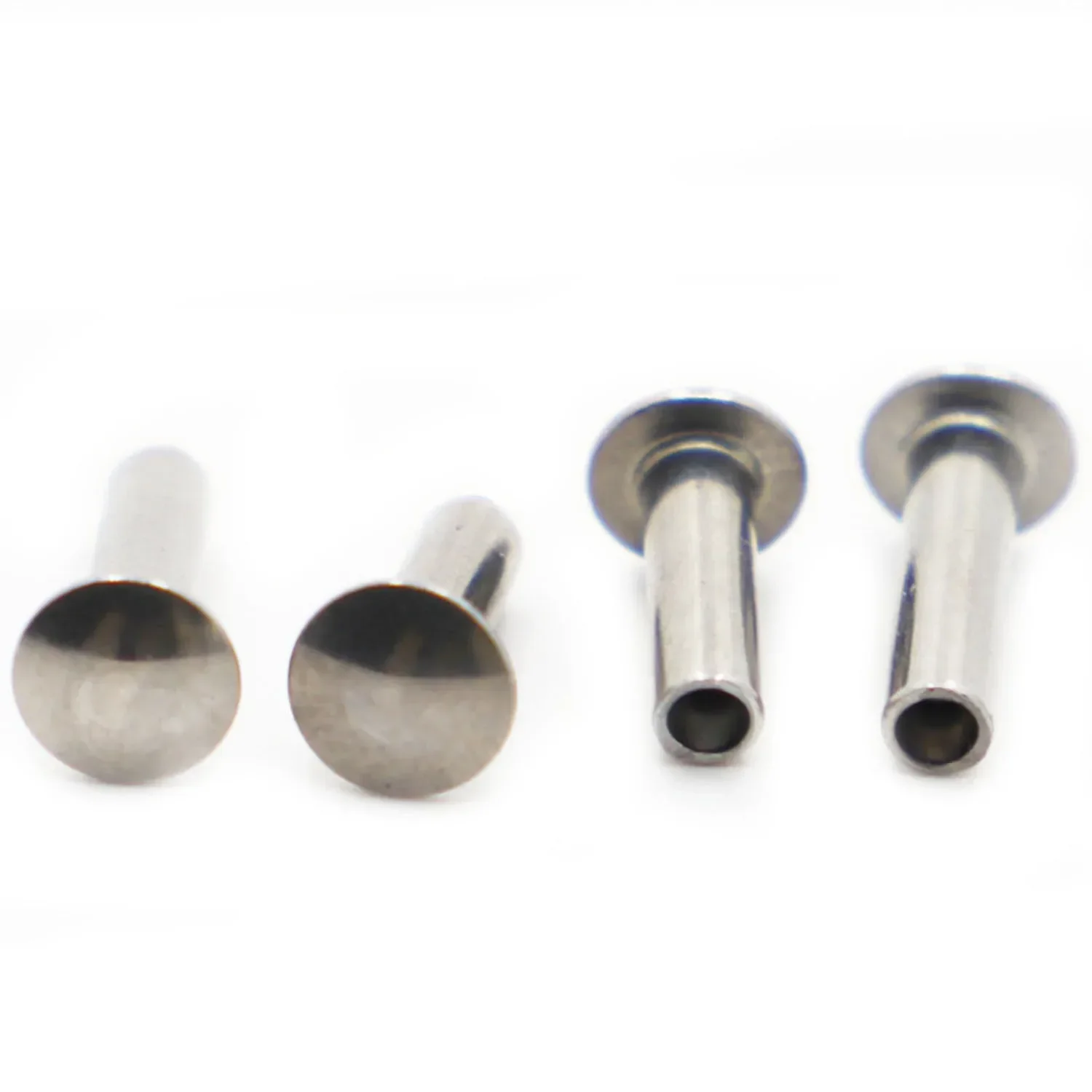 M2 M2.5 M3 M4 M5 304 Stainless Steel Round Truss Head Half Semi Hollow Shank Rivet Screw GB873