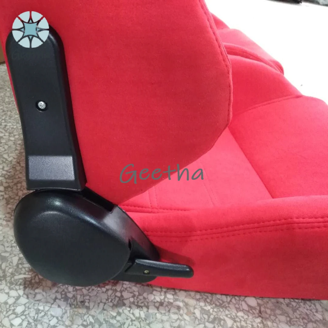 New Full Red Suede Cloth RECARO SPD Bucket Racing Seats JBR1035 Universal Sport Seat With Double Slider