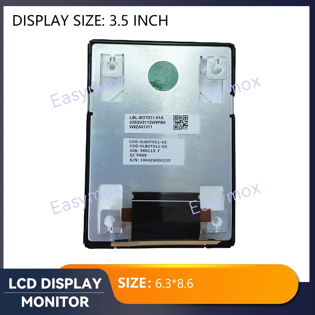 

3.5 Inch LCD Display Dashboard Navigation LBL-BOT011-01A FPA-BOT011_R-01 LBL-BOT011-01A 035QV0112W9PB6 W8YB00742 COG-VLB0T011-02