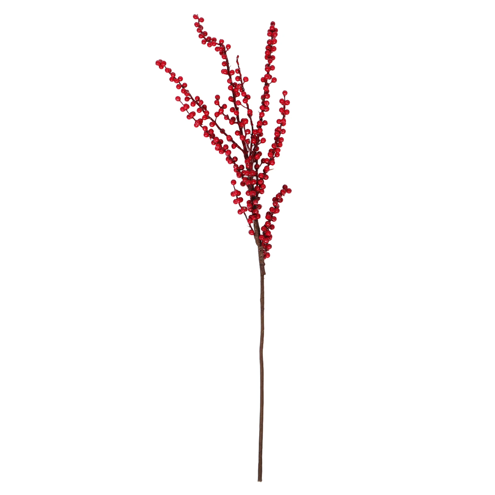 

Red Fruit Berry Branch Berries Garland Stems Christmas Decorations Neutral Artificial Branches Plastic Burgundy Picks