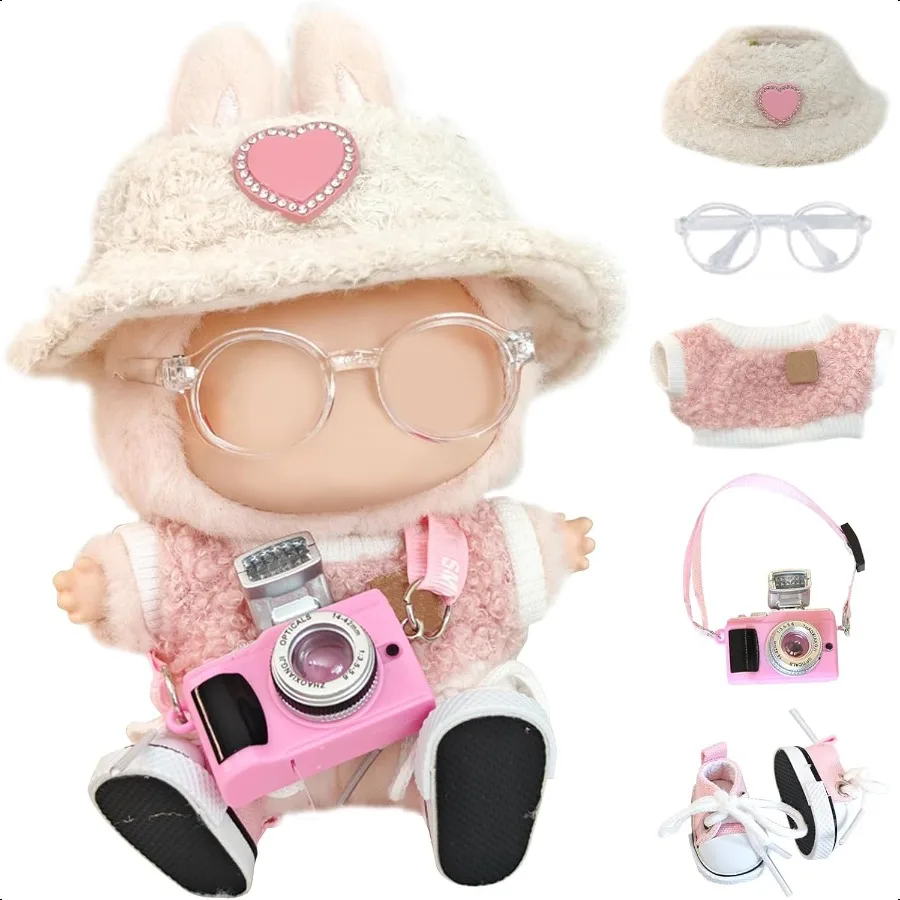 

5Piece of Set 17cm Doll Clothes DIY Clothes for Doll Outfits Accories Luxury Chic Doll Clothing Style Bundle Just Clothes Style