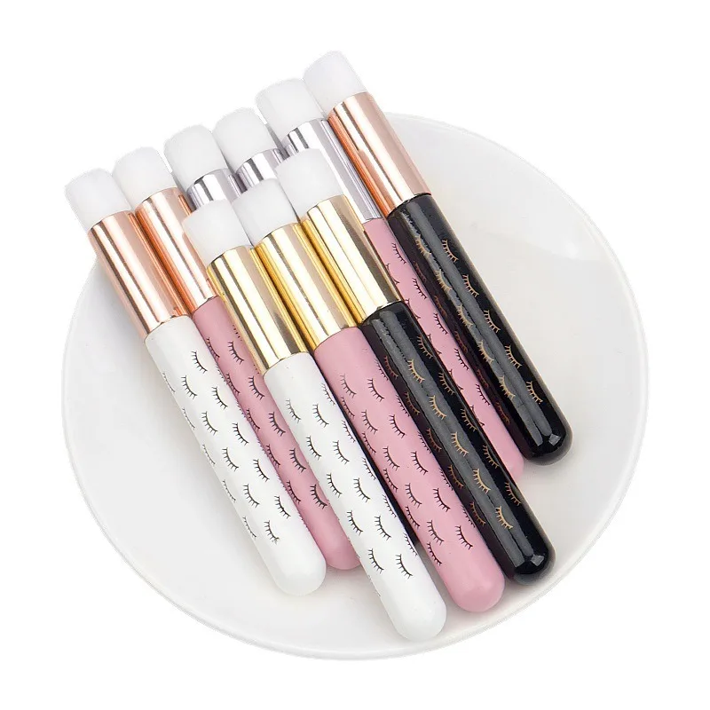 5/20/50pcs Eyelash Cleaning Brush Lash Shampoo Brush for Eyelash Extensions Peel Off Nose Pore Blackhead Remover Makeup Tool