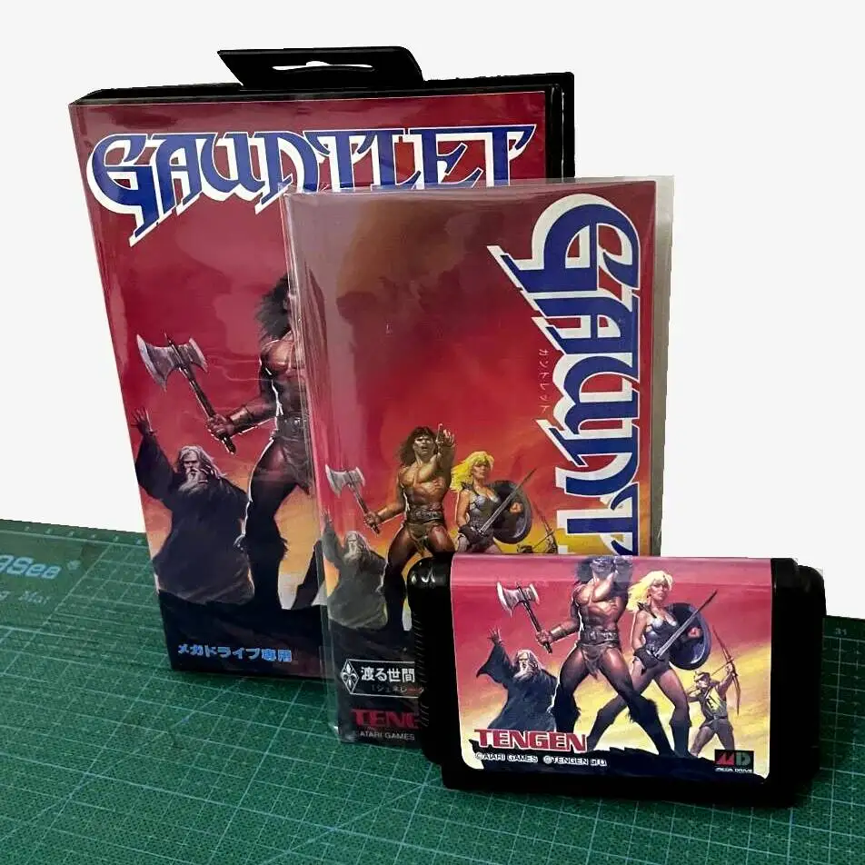 

Новинка: Игровая приставка Gauntlet с коробкой и инструкцией, 16-битная игровая карта MD для Sega Mega Drive и Genesis