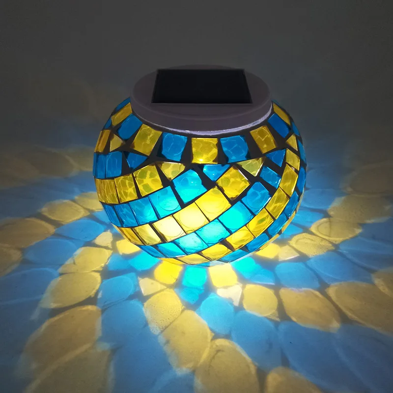 Solar bunte Mosaik Garten leuchten