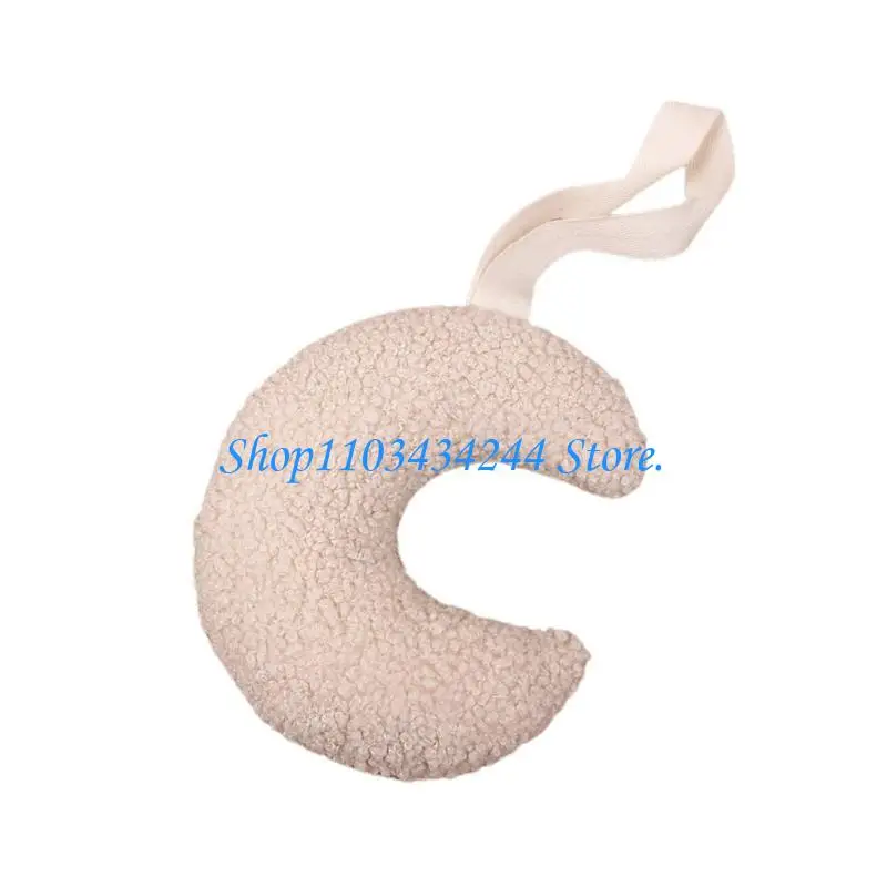  Lovely Moon Shaped Pacifier Pendant for Baby Boys Girl Attract Kids Attention Children Schoolbag Ornament Decorations
