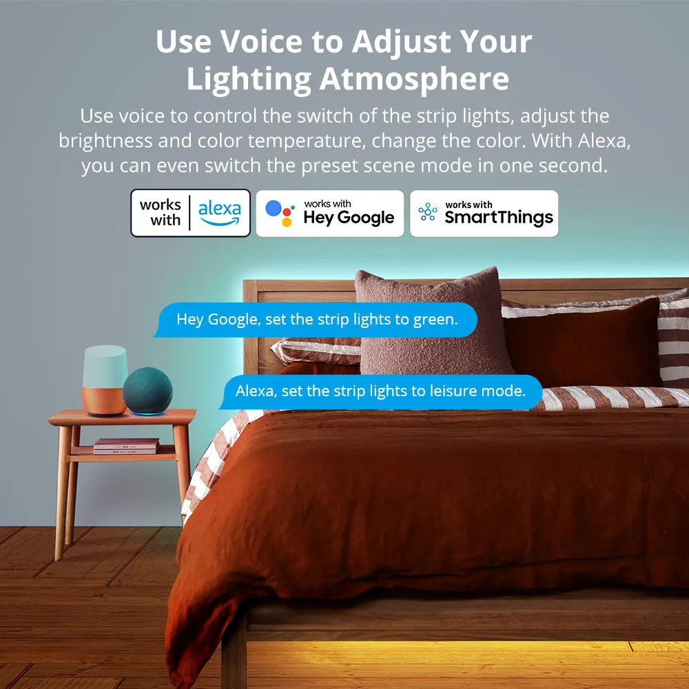 SONOFF L3 5M RGB Smart LED Light Strip Dimmable Flexible Strip Lights APP Remote Control Via EWeLink Alexa Google Home