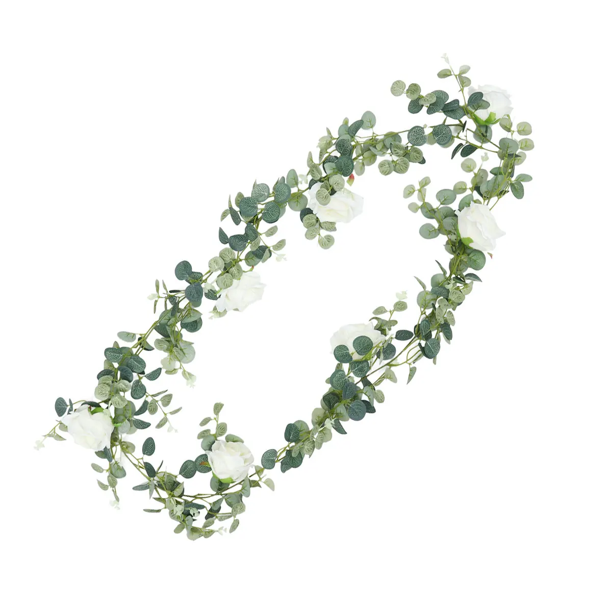 

Simulated Rattan Decorative Garland Artificial Vine Hanging Eucalyptus Wall Flowers Home Wedding Church Decorations Fake