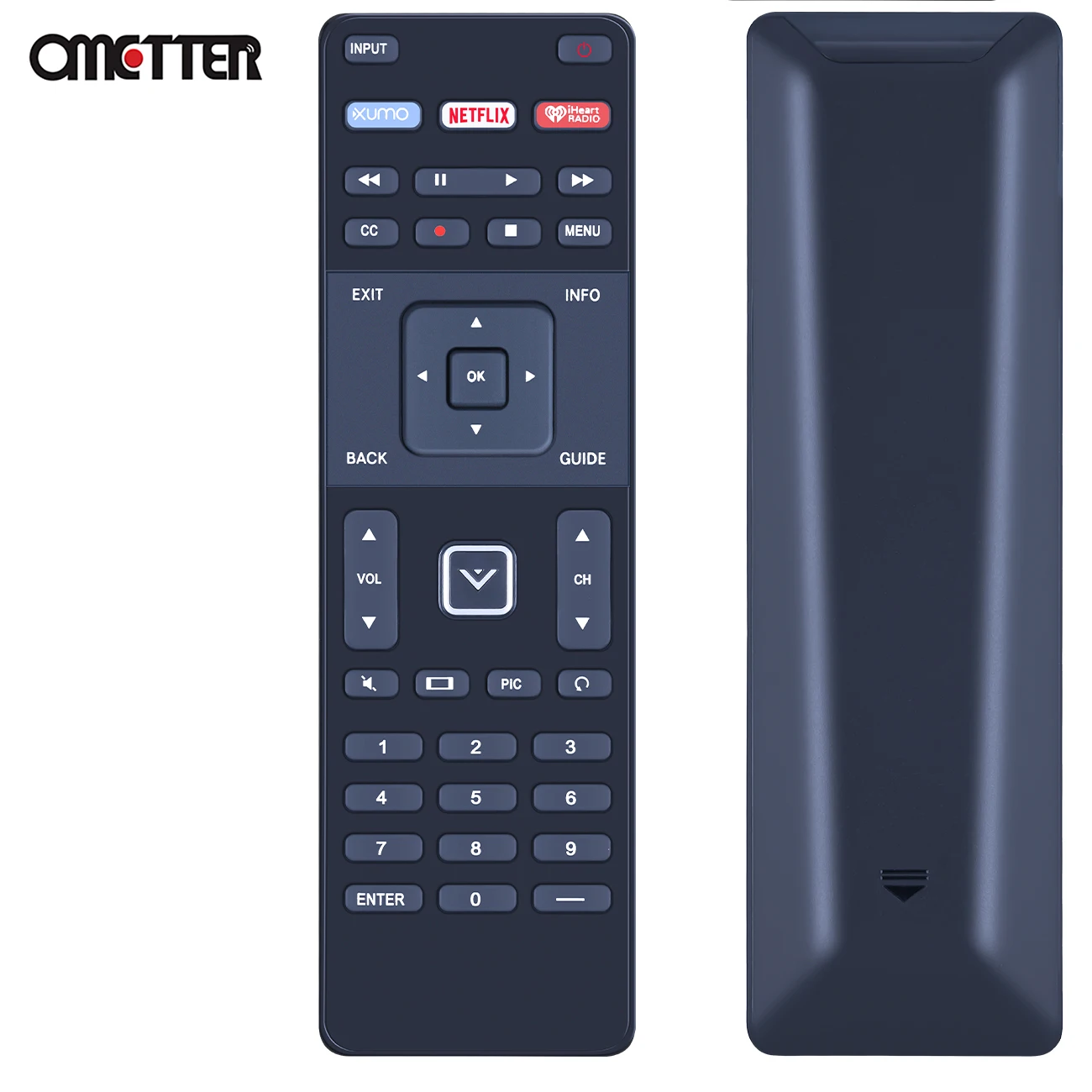 XRT122 Remote Control Fit for VIZIO TV D24-D1 D24H-E1 D28H-D1 D32-D1 D32F-E1 D32H-D1 D32X-D1 D39F-E1 D39H-D0 D40-D1 D40F-E1