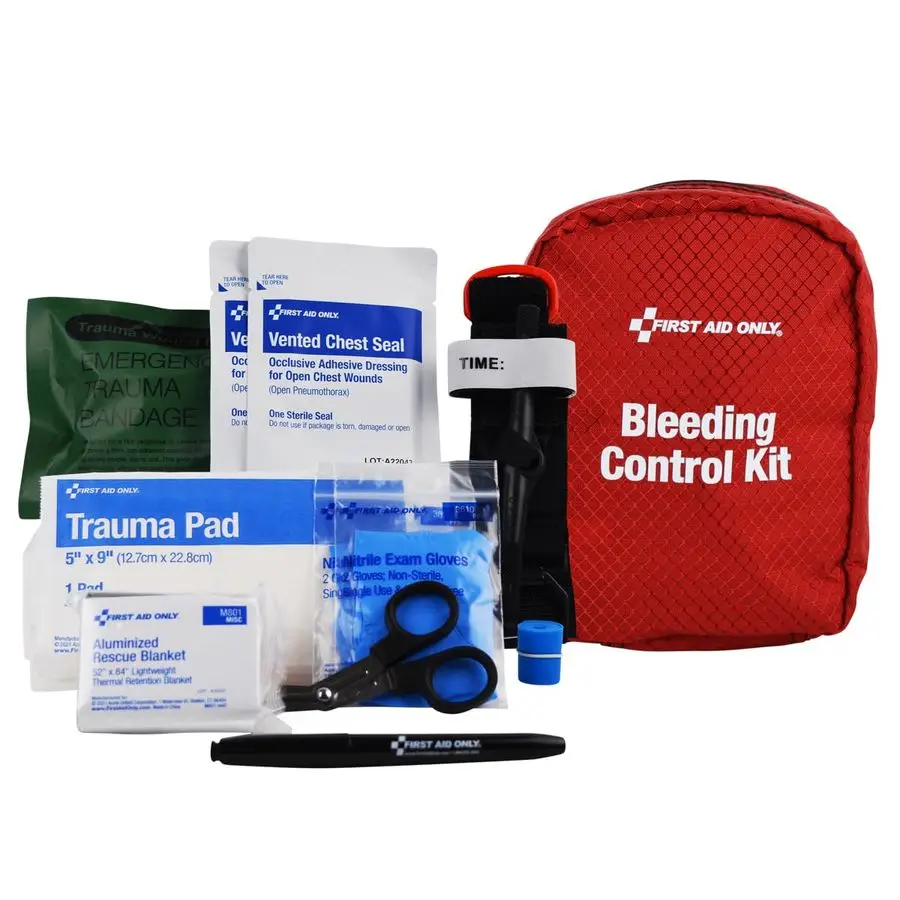 

Aid Only 91513 Right Response Bleeding Control Kit for Limb amp Chest Wounds, 15 Pieces
