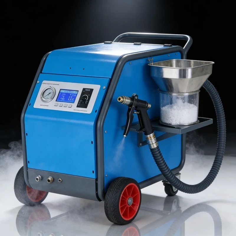 Industrial Dry Ice Blasting Machine Carbon Cleaner PLC Touch Screen Control Dry Ice Pelleting Machine