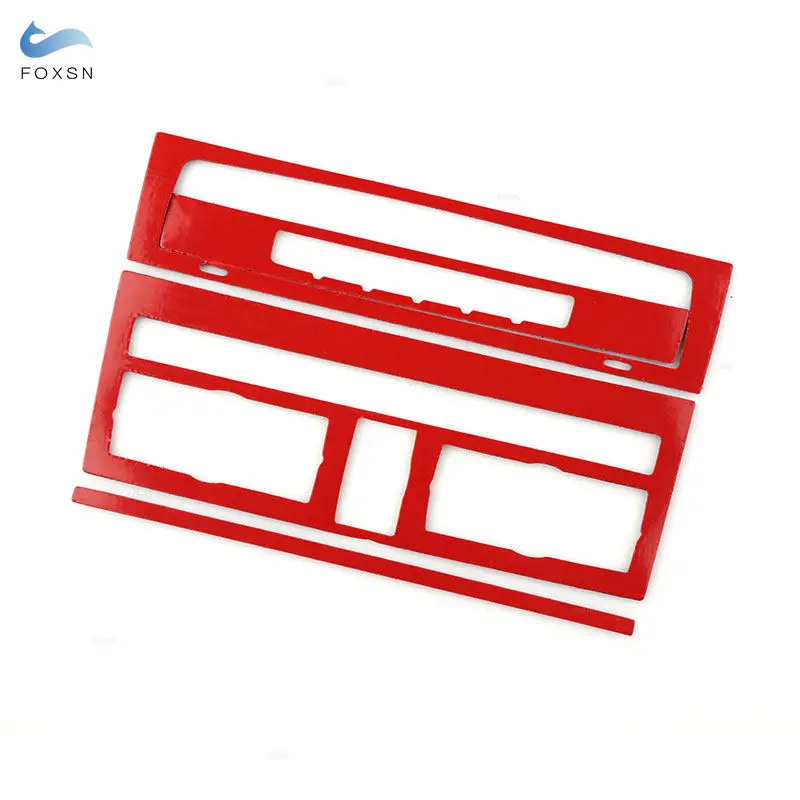 Soft Carbon Fiber Car Accessories Central AC CD Control Panel Frame Trim For Audi Q7 2007 2008 2009 2010 2011 2012 2013 -2015