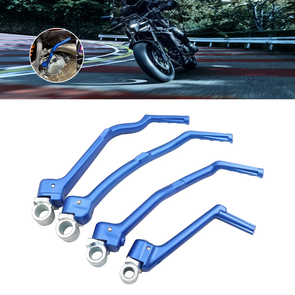 

Для мотоциклов Yamaha YZ250F YZ450F YZ250FX YZ450FX WR250F WR450F YZ125 1986-2018 2019: Кованая педаль кикстартера с ЧПУ
