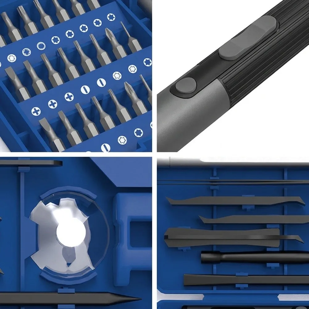 76-in-1 Electric Screwdriver Set For Smartphone Laptop Tablet Gaming Console Repair And Maintenance Electric Screwdriver Tool
