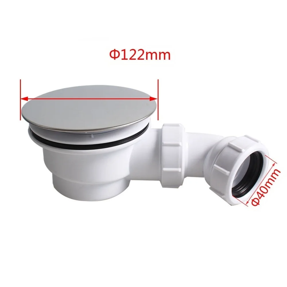 Efficient Shower Room Base Drain Trap with Stainless Steel Cover and Built in Filter for Easy Maintenance and Cleaning