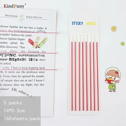 KindFuny 160 Sheets Transparent Sticky Notes Clear Notepad Waterproof Memo Pad for Journal School Office Stationery