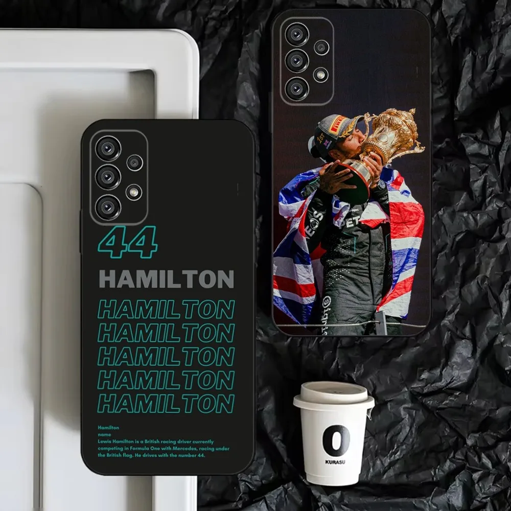 F1 L-Lewis H-Hamilton-es Phone Case For Samsung S25,S24,S23,S22,S21,S20,S10,Ultra,Plus,Lite,FE,Soft Silicone Black Cover