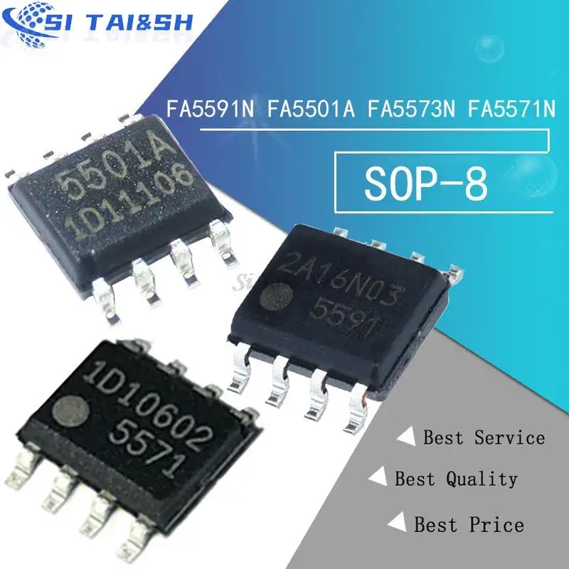 5 uds FA5591N SOP 5591 SOP-8 FA5591 FA5591N-A2-TE1 FA5573 FA5571 FA5501A FA5573N FA5571N FA5501N FA5501AN