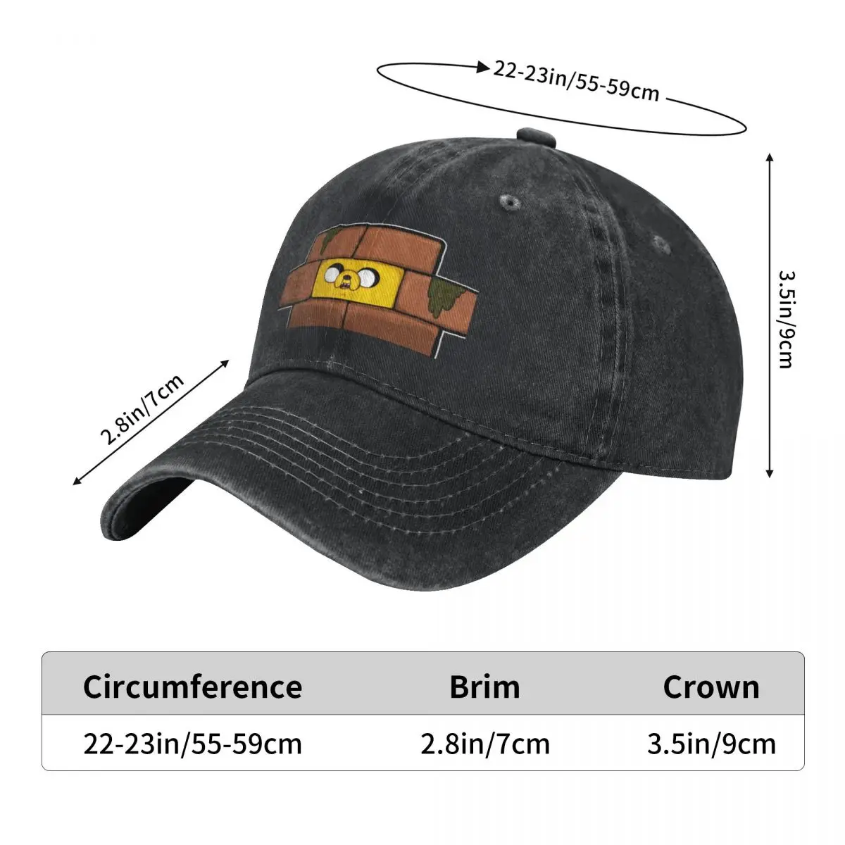 Jake the brick Baseball Cap Sun Hat For Children Sun Cap Golf Hat Women Beach Fashion Men's