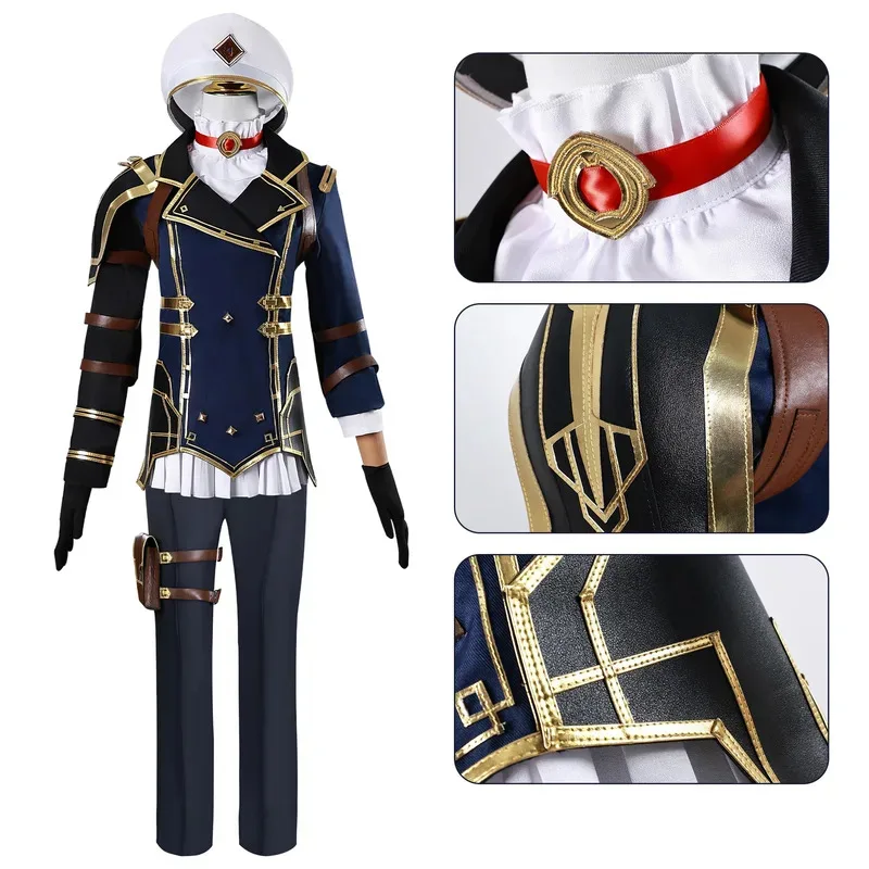 En Stock Caitlyn Kiramman Anime LOL Arcane Vi Cosplay uniforme trajes traje de carnaval disfraz de Halloween; 8'm6,
