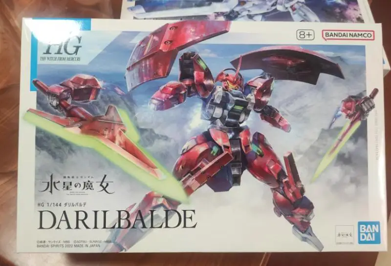 بانداي حقيقية جاندام أطقم منمذجة HG TWFM 1/144 Darilbalde عمل أرقام جمع التجمع نموذج للبنين اللعب هدايا عيد الميلاد