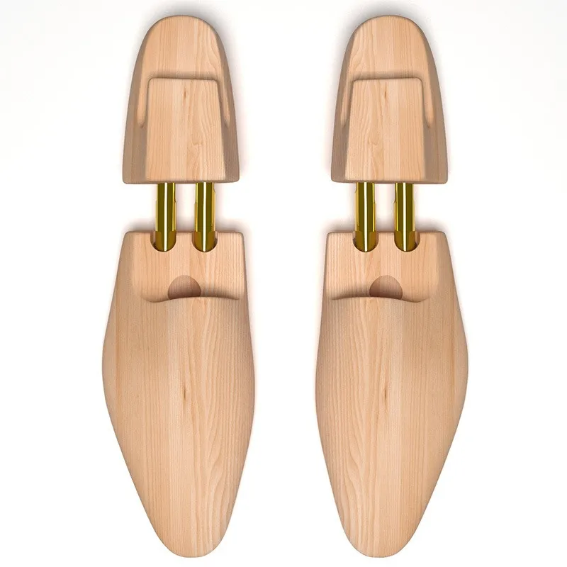 Solid Wood Shoe Last Support Adjustable Spring Pine Wood Anti-wrinkle Storage Leather Shoe Shaping Device High-end Shoe Support