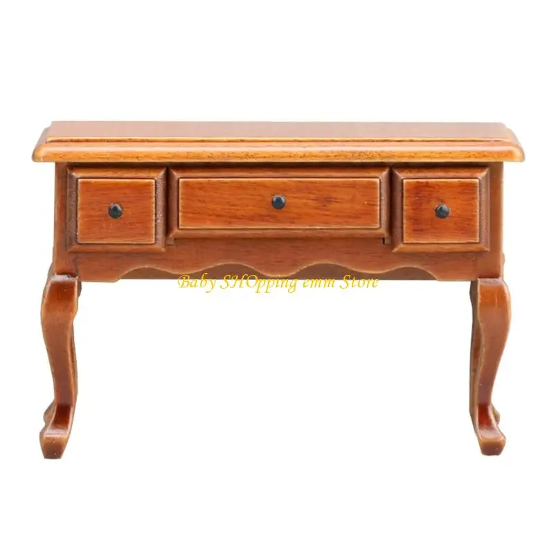 

23GD деревянная модель стола, фигурка мебели для кукольных домиков, декор для спальни и кабинета