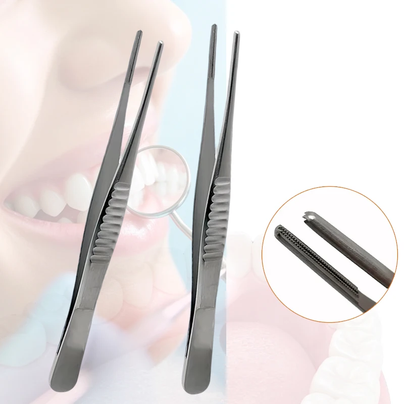 1Pcs Debakey Forceps Vascular Atraumatic Tissue Procedures Surgical Tweezers 15cm