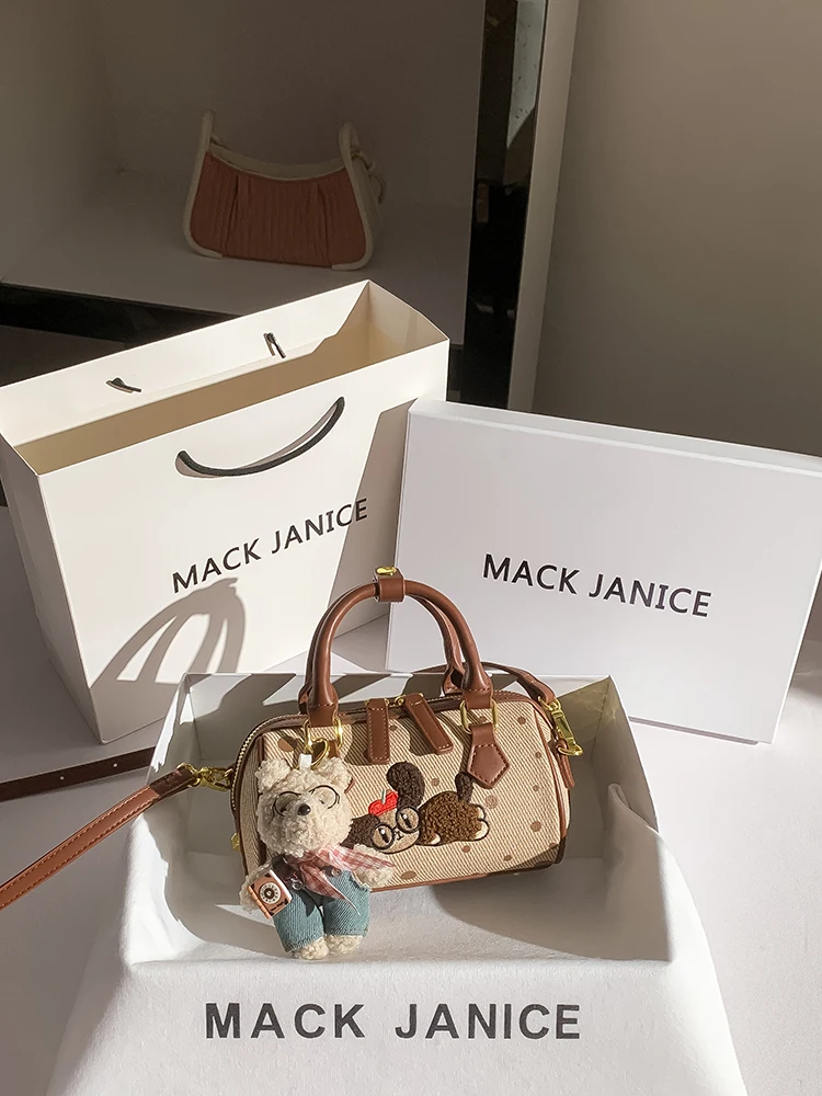 

MaJanice Luxury Versatile Cute Cartoon Pillow Handbag oulder Bag Crossbody Bag Casual Simple Sle Detachable Strap