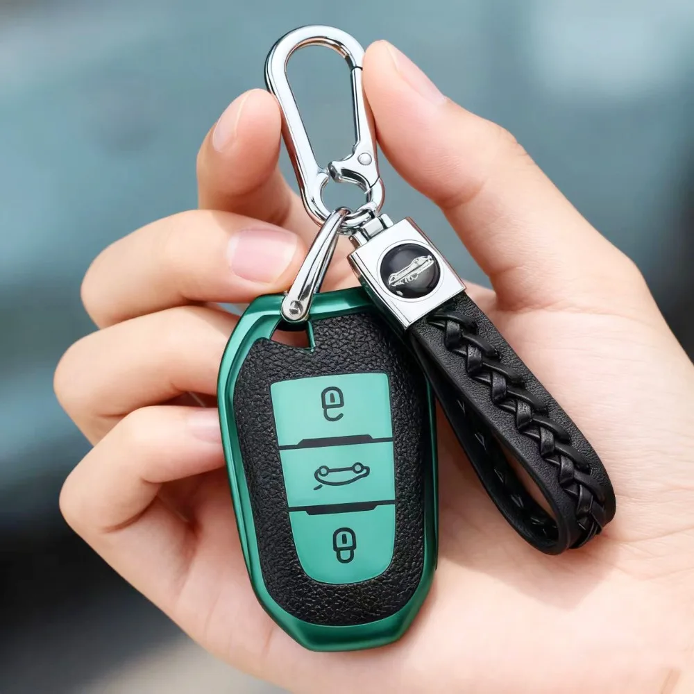 TPU Car Remote Key Case Cover for Peugeot 2008 3008 4008 5008 308 408 508 Citroen C1 C2 C4 C6 C3-XR Picasso Grand DS3 DS5 Shell