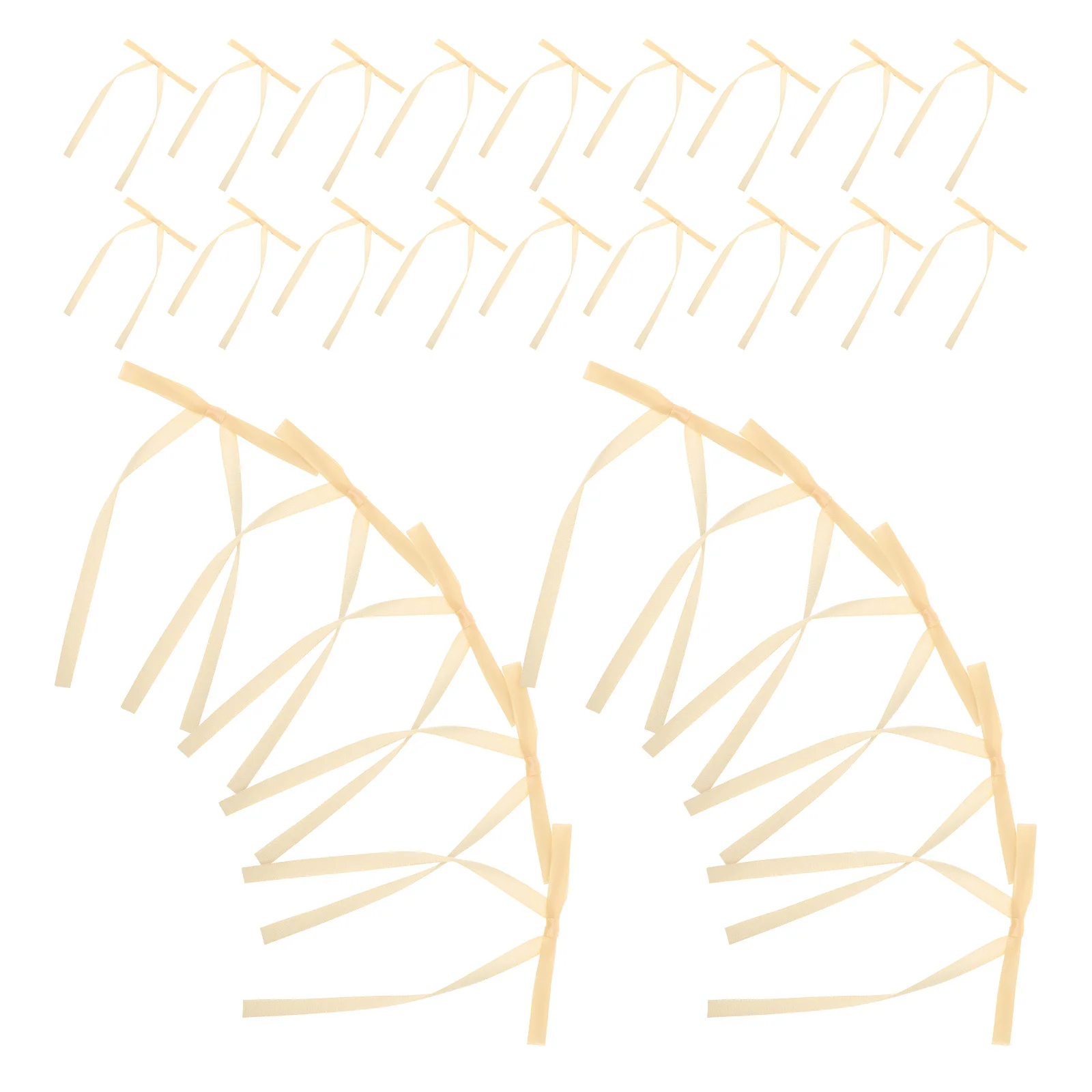 

50Pcs Handcraft Ribbon Bows Mini Decorative Red Bow Present Easy DIY Gift Wrapping Holiday Party Craft Supplies Valentines