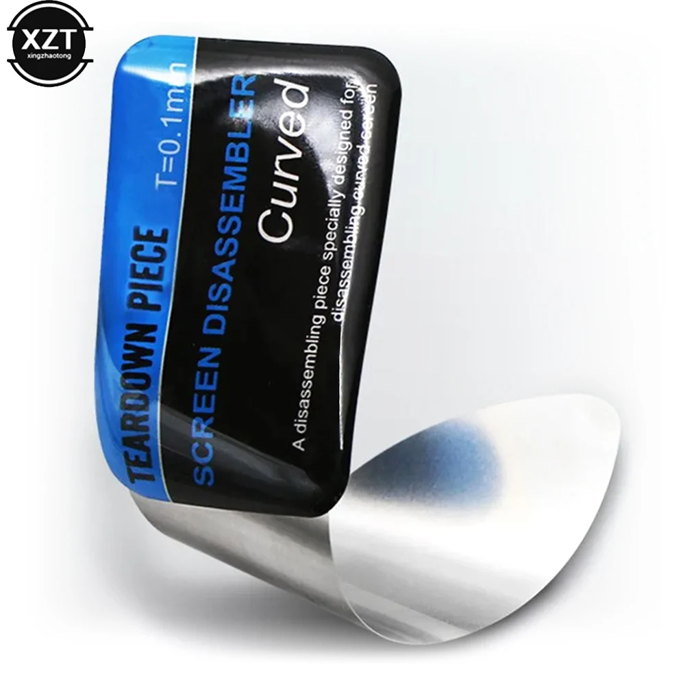 Écran LCD incurvé pour téléphone portable, spudger d'ouverture, outils de carte à levier, ultra fin, flexible, démontage, acier, métal, 1 pièce