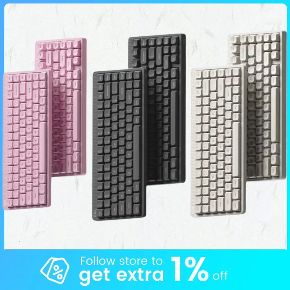 

Nuphy Node75 Tri-Mode Wireless Keyboard 1000Hz Gasket Structure Mechanical Keyboard Low-Profile /High-Profile Nano/MAX Switch