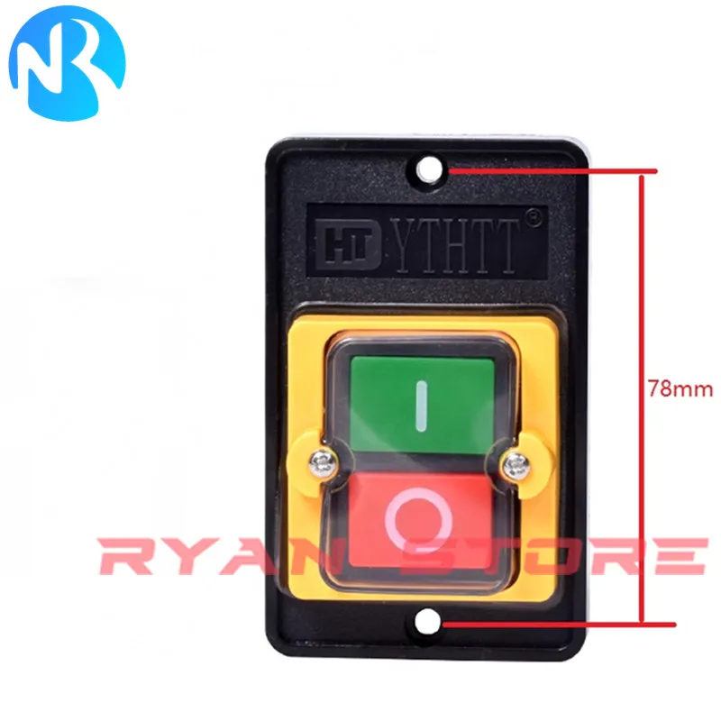 1 قطعة KAO-5M KA0-10KH مفتاح التحكم مقاوم للماء KAO 5M 10KH 10A 220/380 فولت تشغيل/إيقاف زر مفاتيح #4