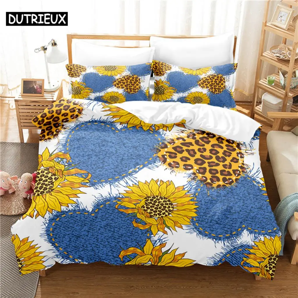 

Sunflower Bedding Set Duvet Cover Set 3d Bedding Digital Printing Bed Linen Queen Size Bedding Set Fashion Design