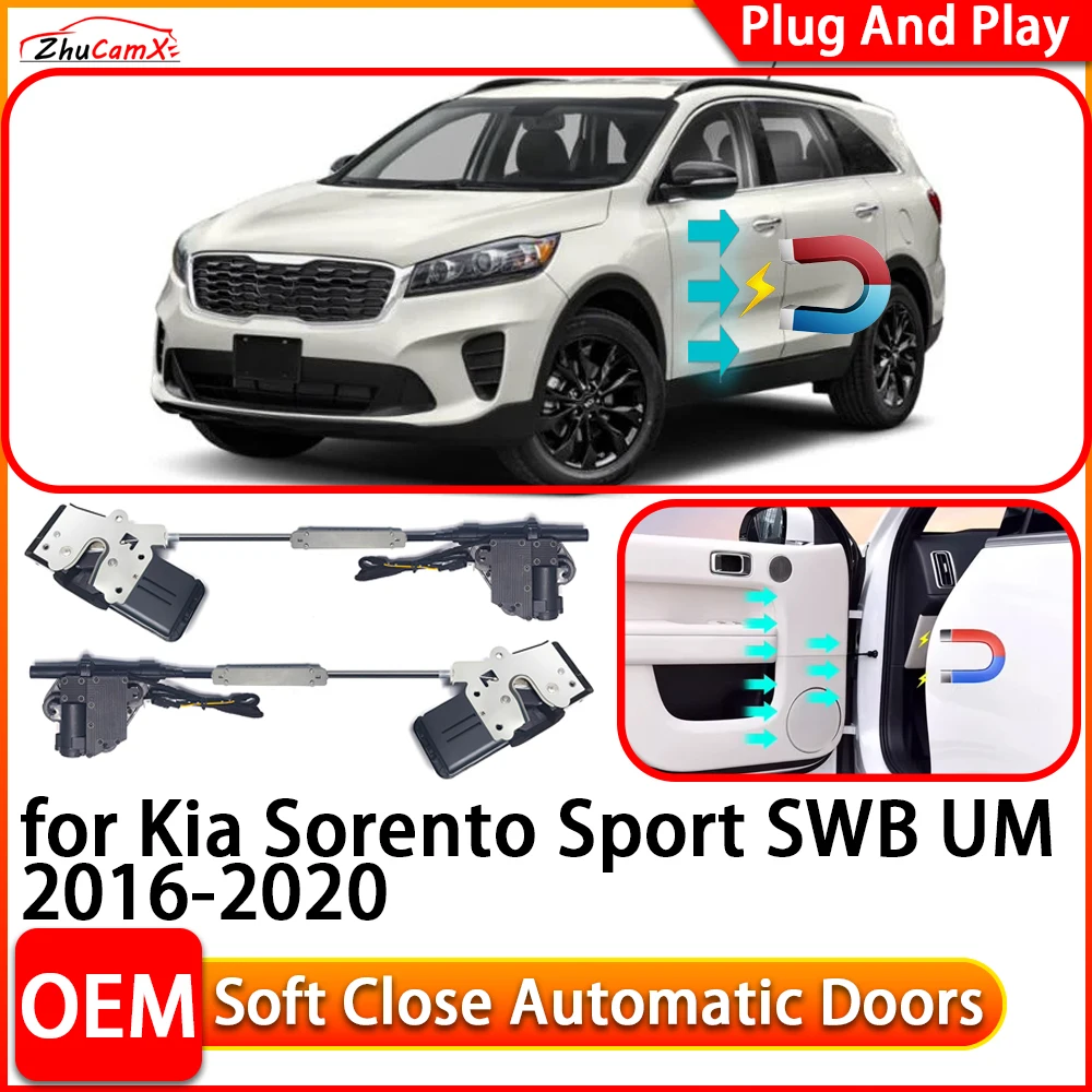 for Kia Sorento Sport SWB UM 2016-2020 Car Automatic Electric Soft Close Door Closer Power Closing Door Comfort Closing System