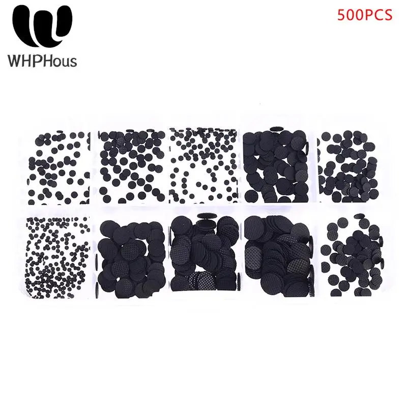 

500 PCS 1.8mm - 8 mm Different Sizes Conductive Rubber Pads Keypad Repair Kit For IR Remote Control Conductive Rubber Buttons