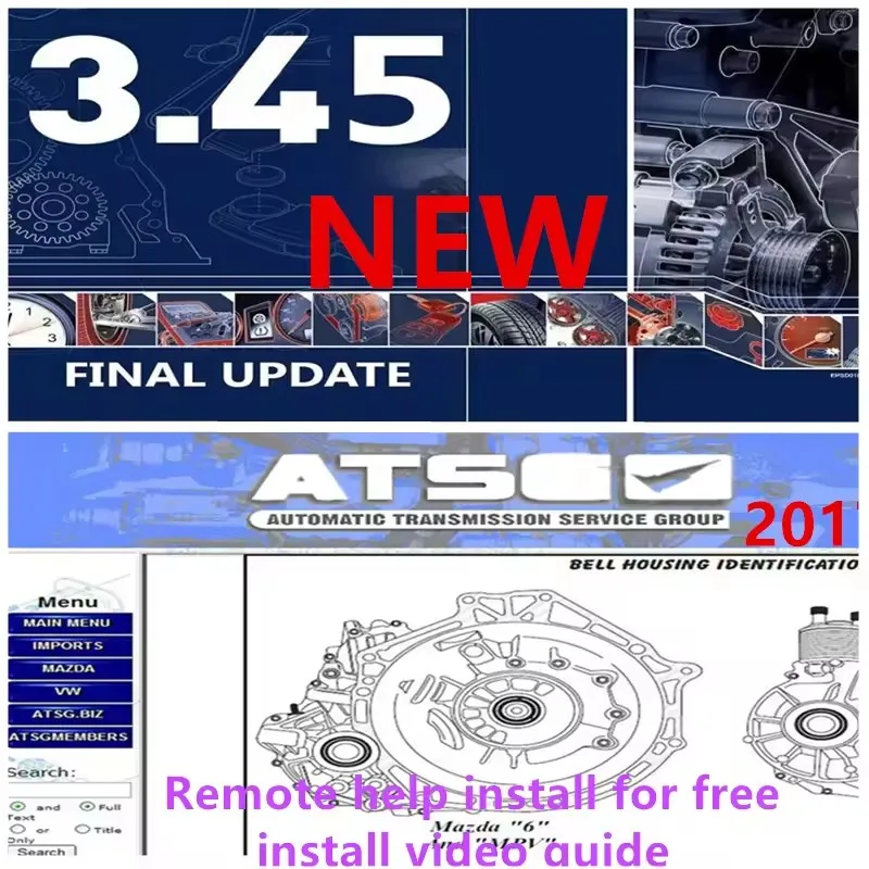 

Auto Repair Software 2025 Newest Version 3.45 ATSG 2017 Compatible with Install Video Guide And Remote Install Assistance Free