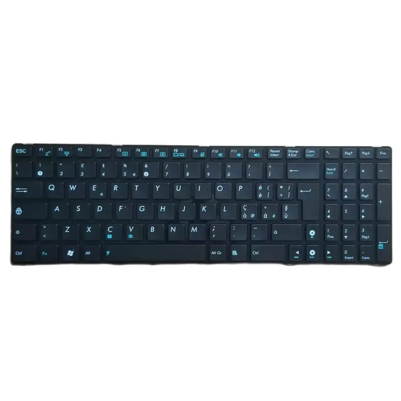 New IT Italian Keyboard For Asus G60 K52 k52je k52jr k52ju k52jv k52n UL50 Black