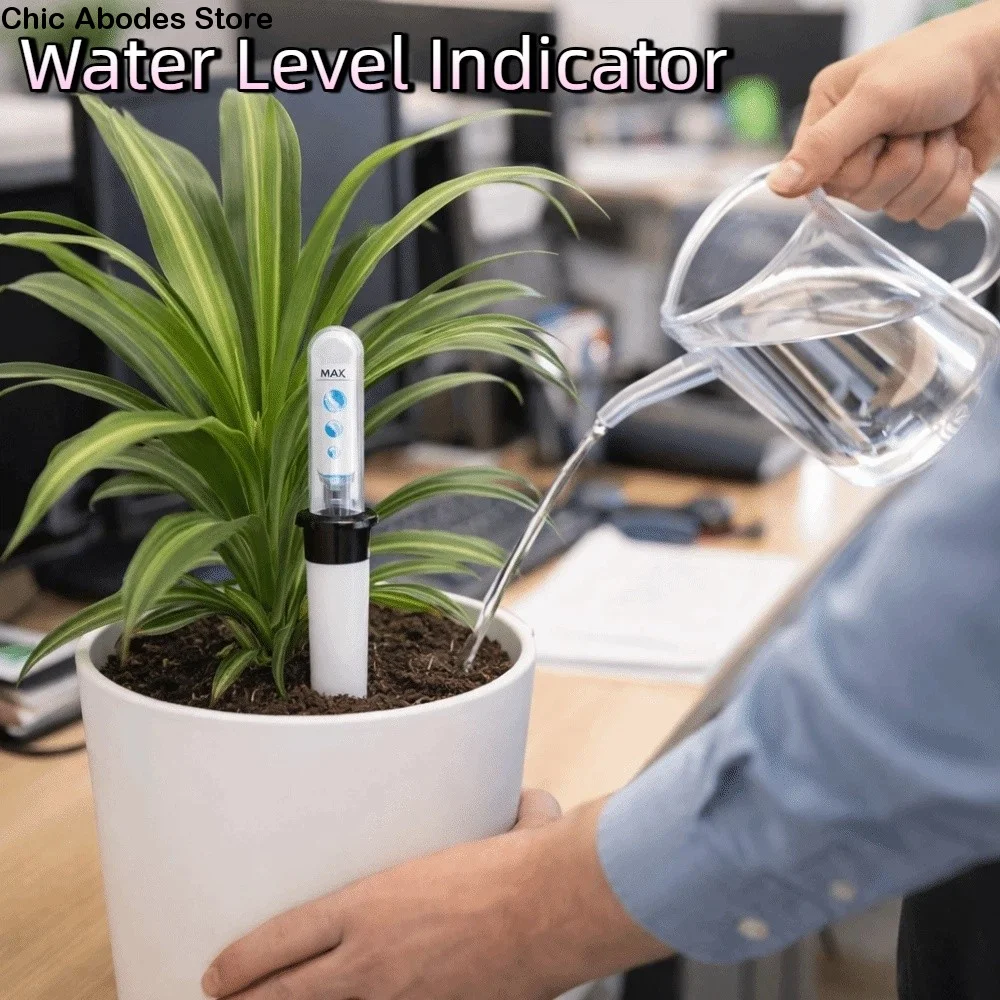 

Buoy Display Water Level Indicator Plastic Transparent Plant Level Indicator Visible Smart Soil Moisture Meter Garden Use