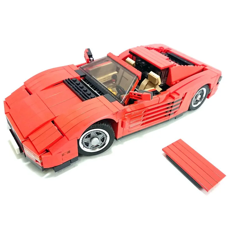 Coupe, Roadster, 2 In 1 Supercar Assembly Brick Model • 909 Parts Brick Gift for Kids Birthday Custom  Toy  Gift for  Adults