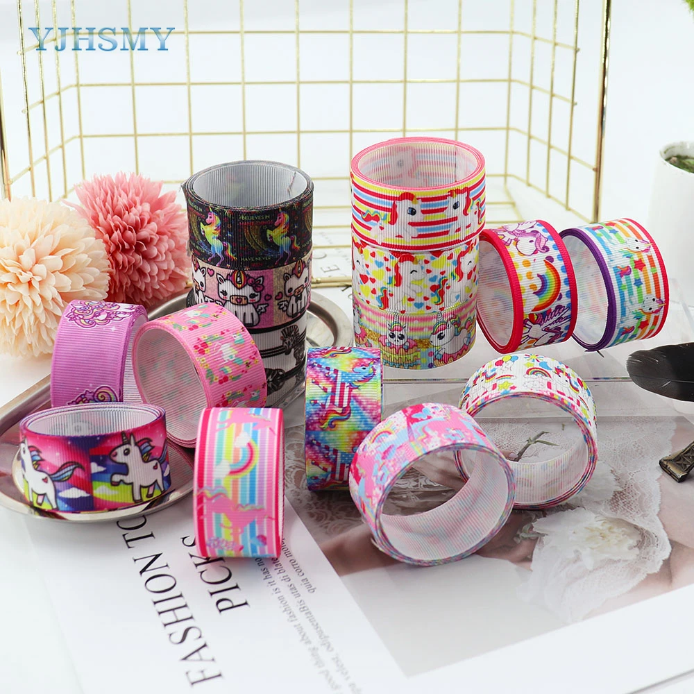 Unicorn Printing Grosgrain Ribbon 1\