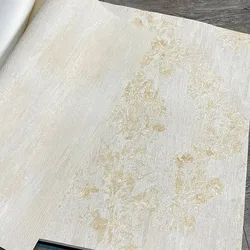 European Embossed Damascus Wallpaper Living Room Bedroom Tv Background Yellow Retro Wallpaper Pvc Waterproof Mottled Wall Paper