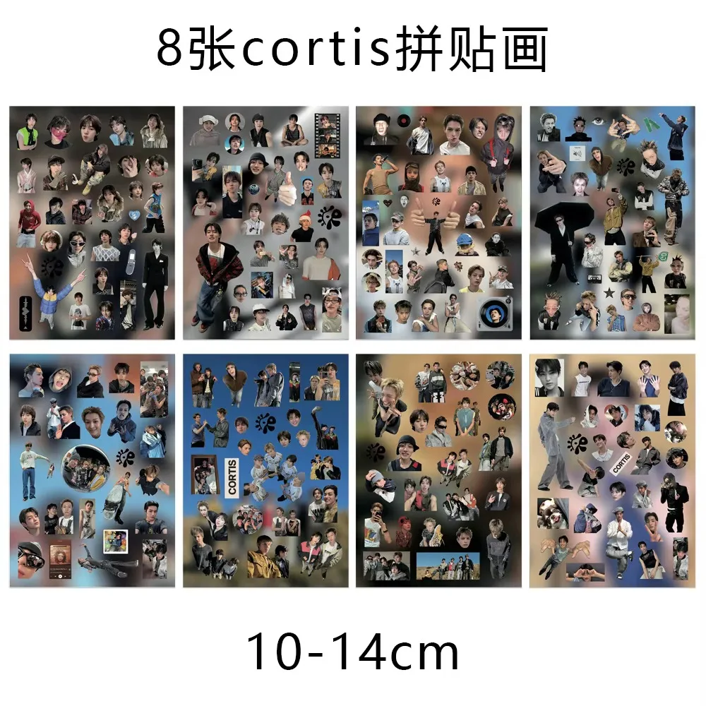 CORTIS Stickers Handbook Notebook 8pcs/set Diy MARTIN JAMES JUHOON Decorative Luggage Suitcase Phone Graffiti Decals Gifts