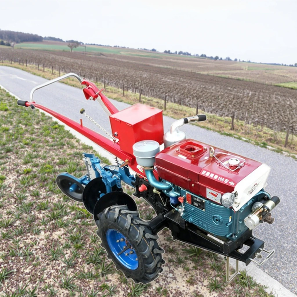 

Small agricultural walking tractors are easy to operate on small farms