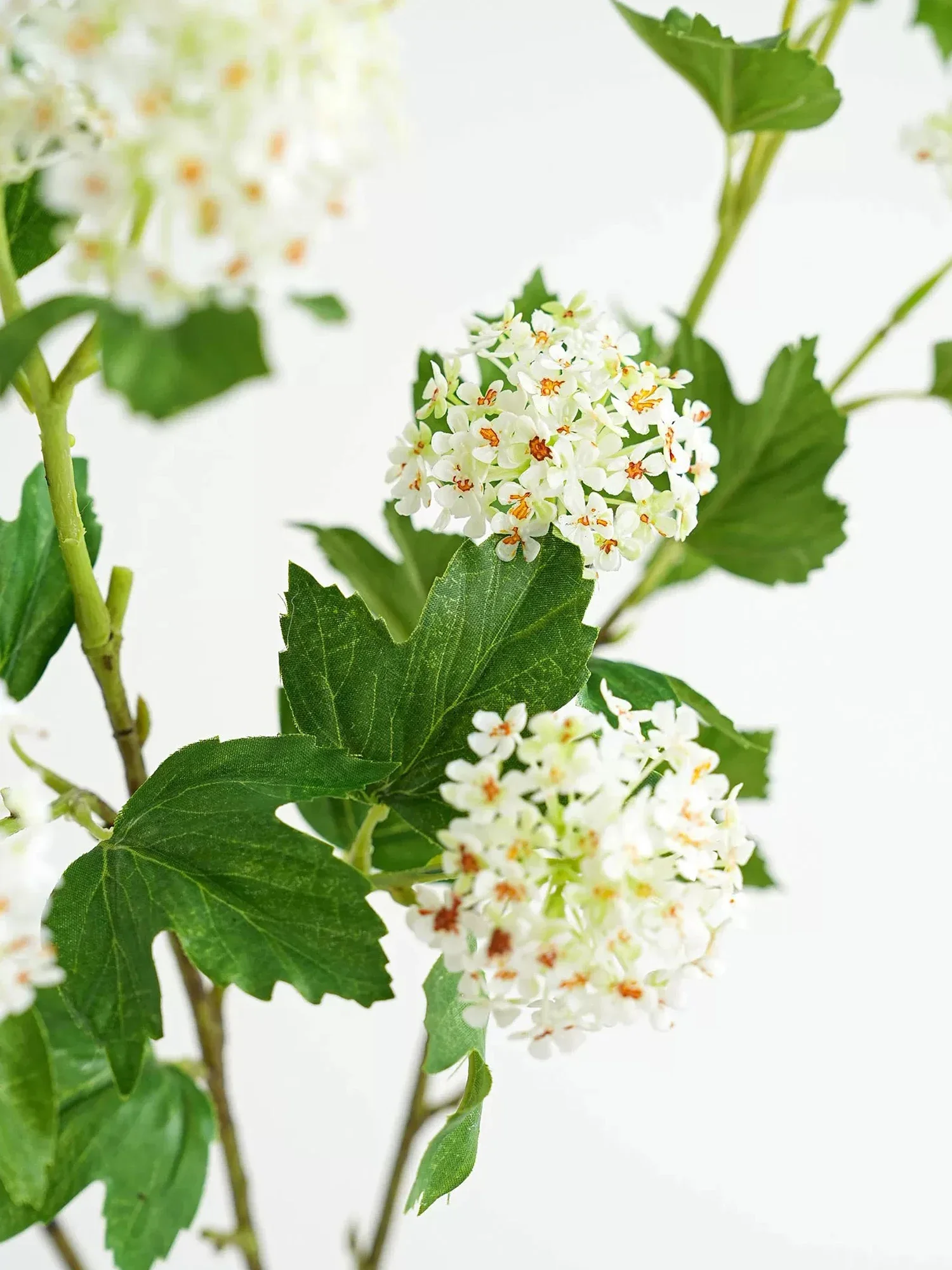 White Rustic Tiny Artificial Flower Snowball Plastic Bridal Handheld Bouquet Floral Arrangements Natural Aesthetic Decor Spring