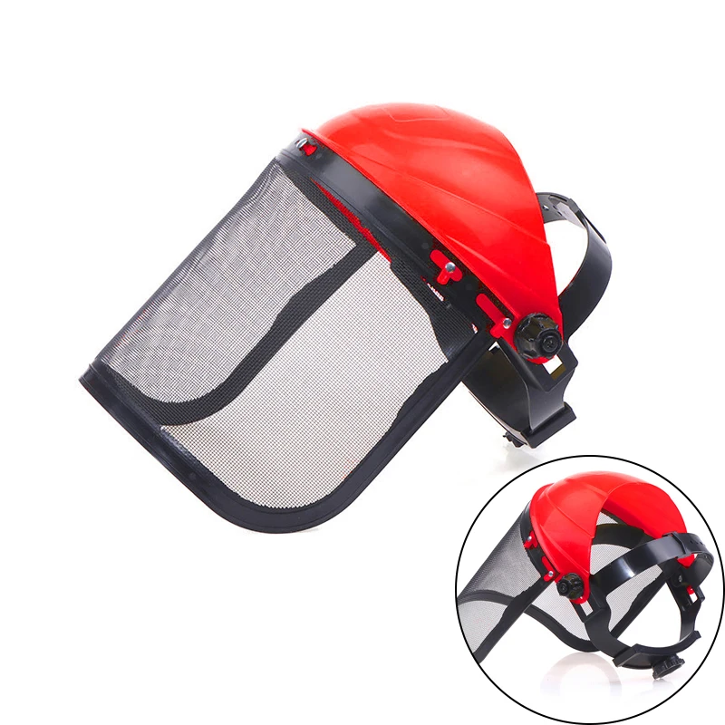 

1PC Garden Grass Trimmer Safety Helmet Hat With Full Face Mesh Protective Mask For Logging Brush Cutter Forestry Protection