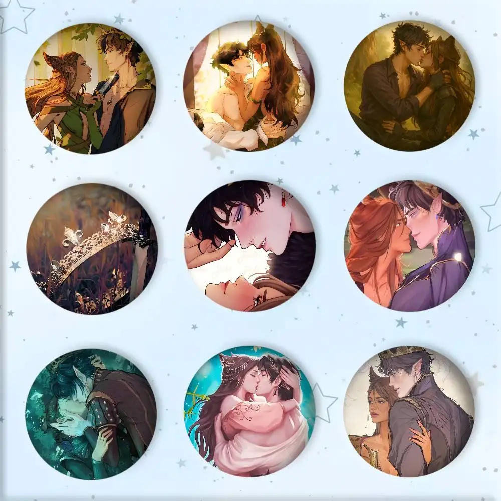 Fantasy Novels The Cruel P-Prince J-Jude And Cardan Badge Round Art Brooch Clothes Backpack Accessories Lapelnd Laserh