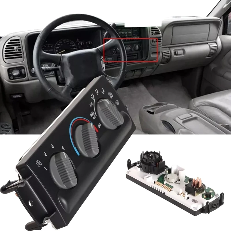 15098964, 1623939-A,16250545 Heater Climate Control Module Panel Switch For Chevrolet Blazer S10 For GMC Jimmy Sonoma