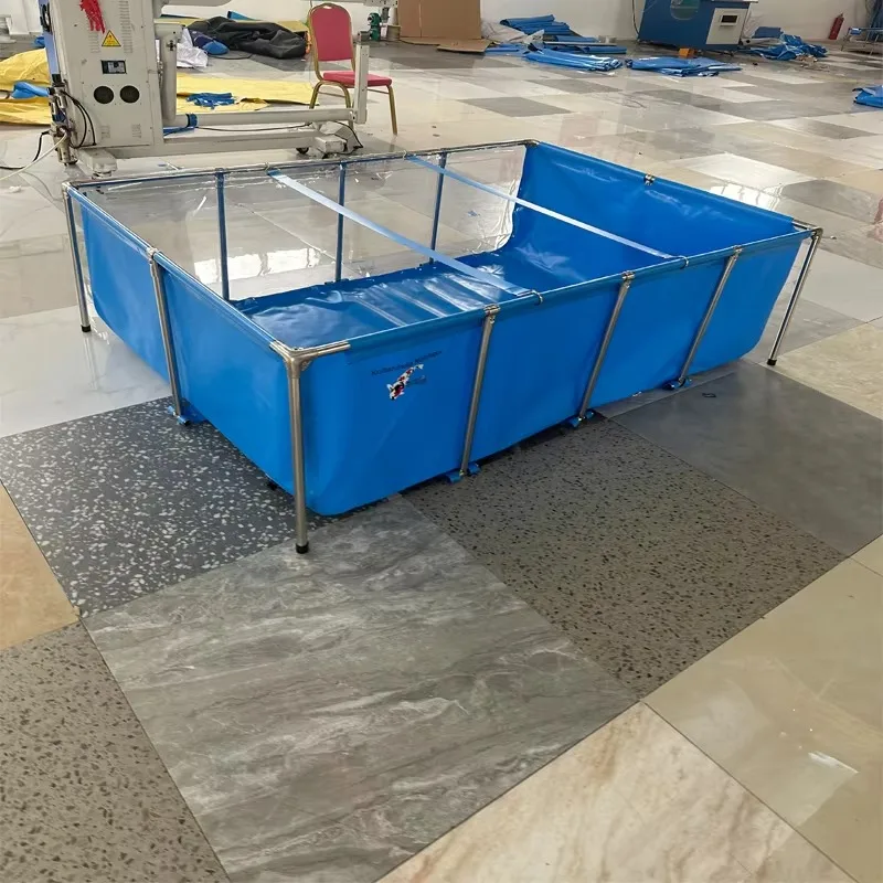 5000Litre Durable PVC Fish Tank Folding Aquaculture Ponds for Fish Breeding Plastic Material for Farming