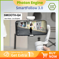 ZHIYUN SMOOTH Q4 Smartphone Gimbal 3-Axis Portable Phone Stabilizer for iPhone 14 pro max 13 12 pro max/Xiaomi/Huawei/Samsung